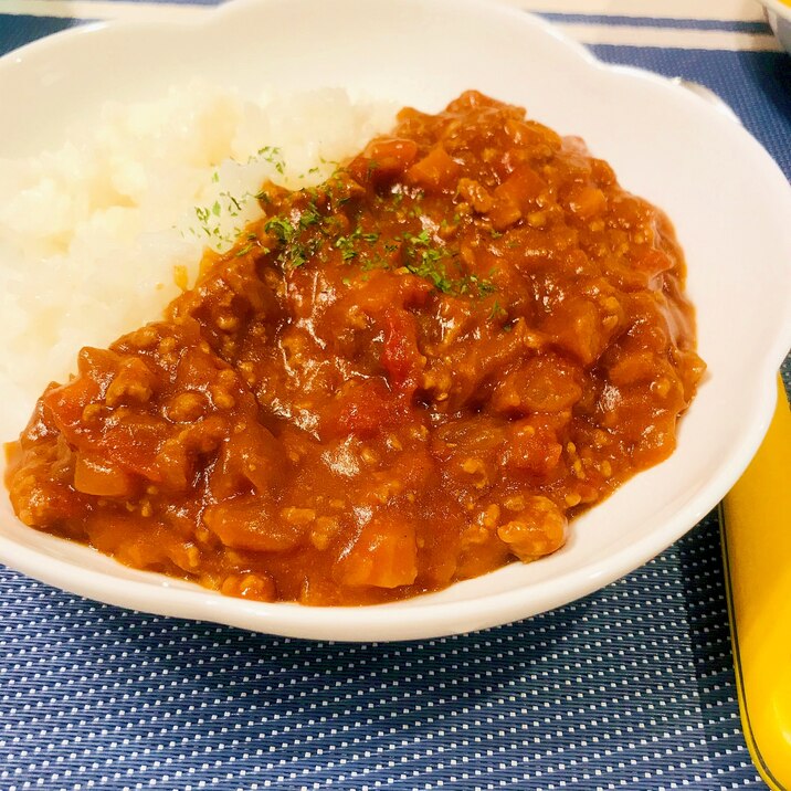 ★トマトキーマカレー★トマト缶使用